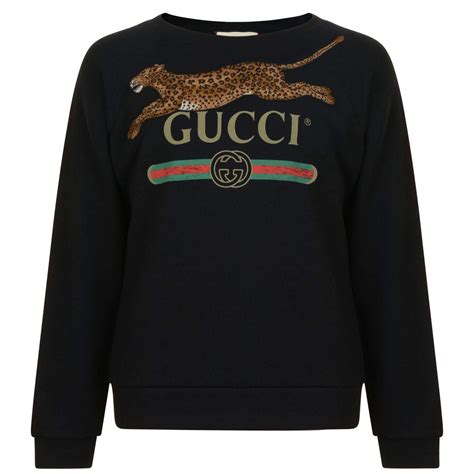 gucci leopard tee|gucci sweatshirt women.